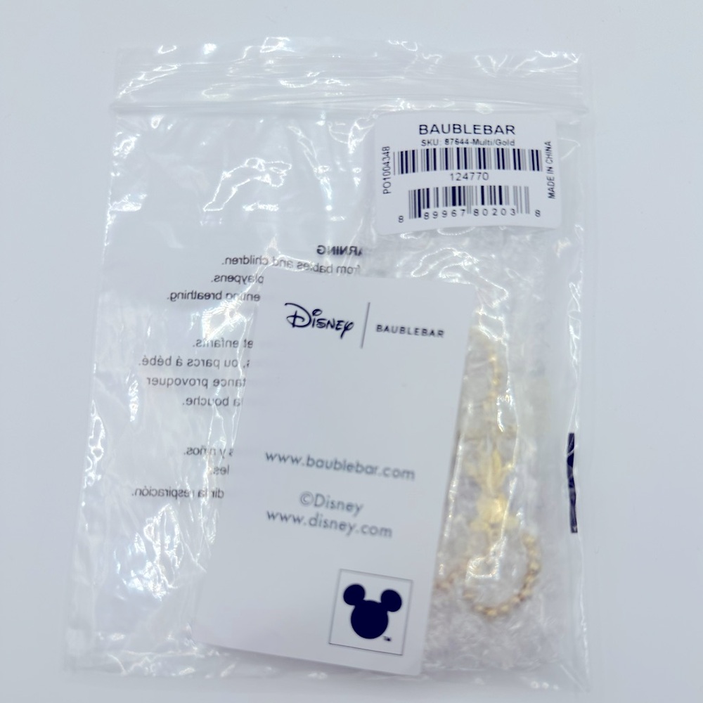BaubleBar Disney Pave Mickey Pisa Bracelet NWT - Picture 3 of 5